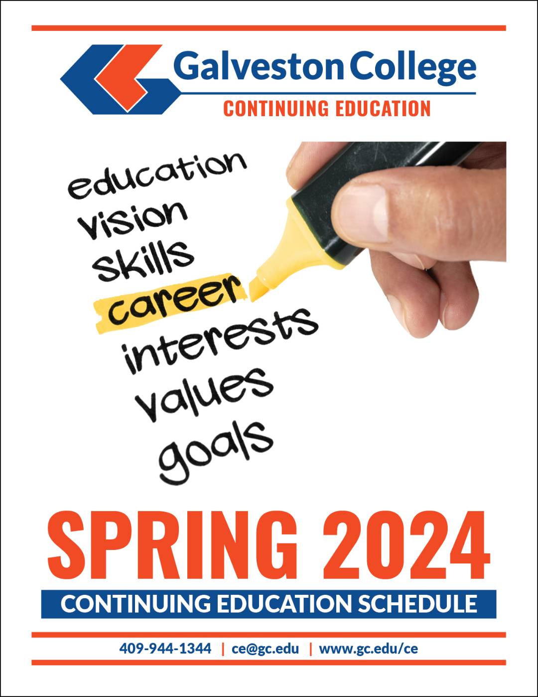 GC Continuing Education Spring 2024 Class Schedule