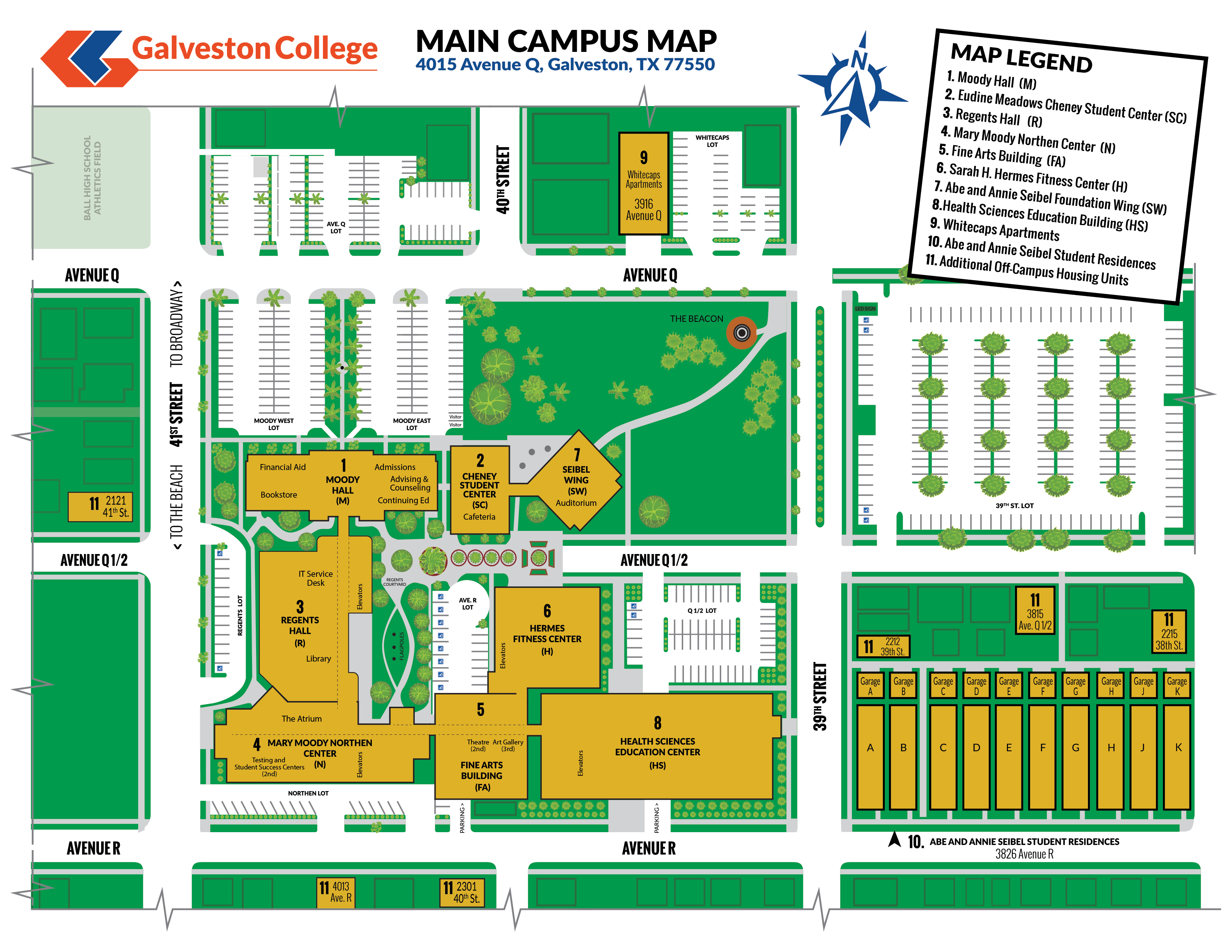 GC Main Campus Map GC Main Campus Map
