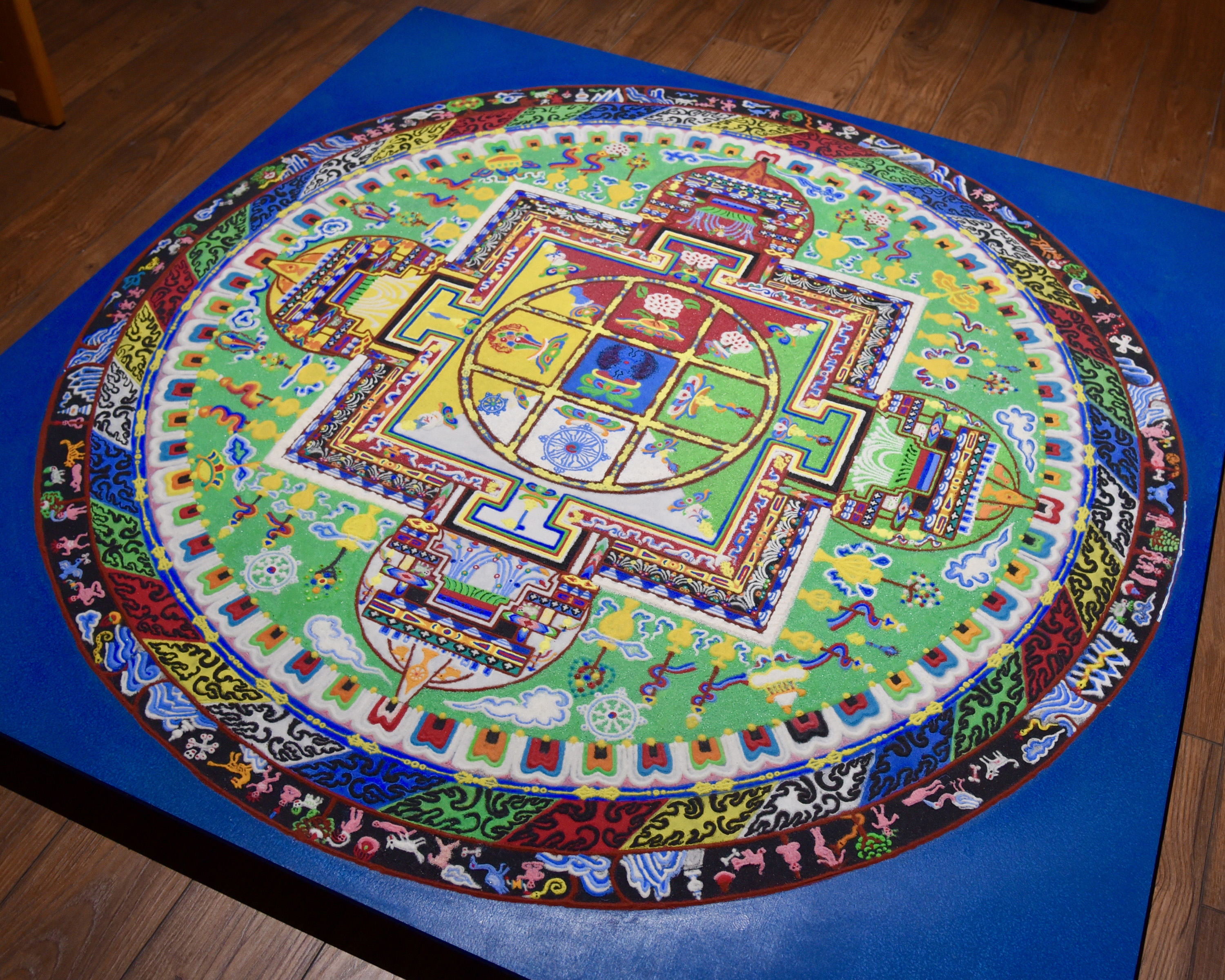 Sand Mandala at Galveston College